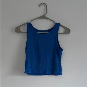 Blue Cropped Women's Top